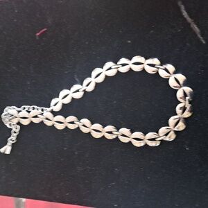 Monet Silver Tone Choker Necklace